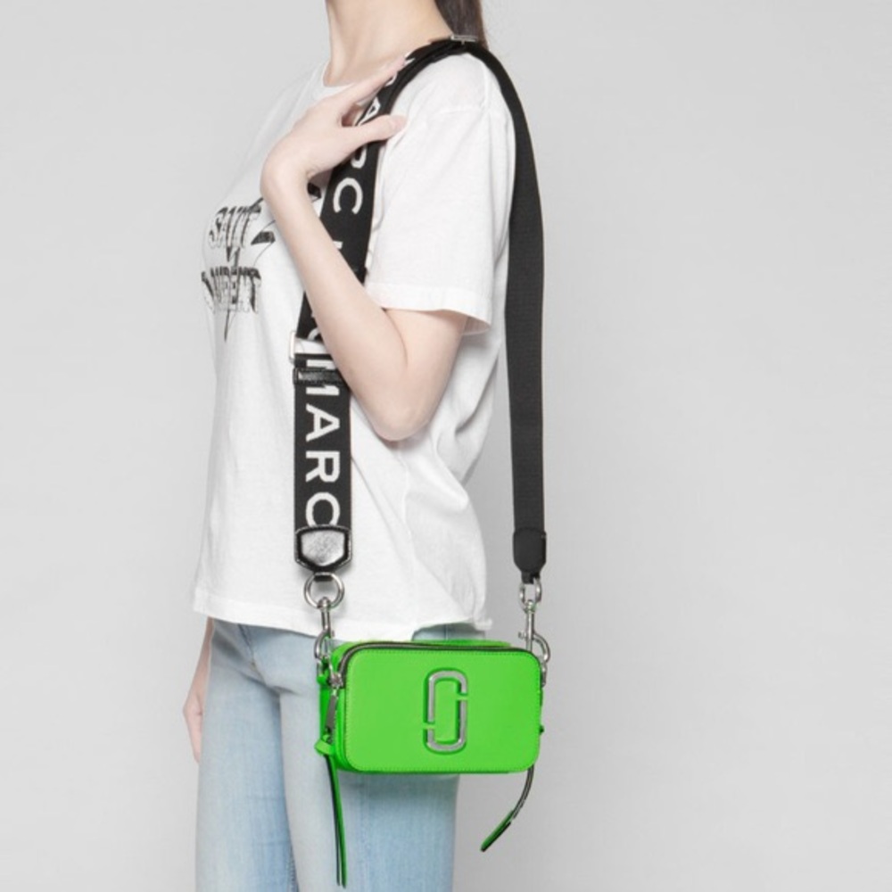 Marc Jacobs Snapshot Neon Green Bag